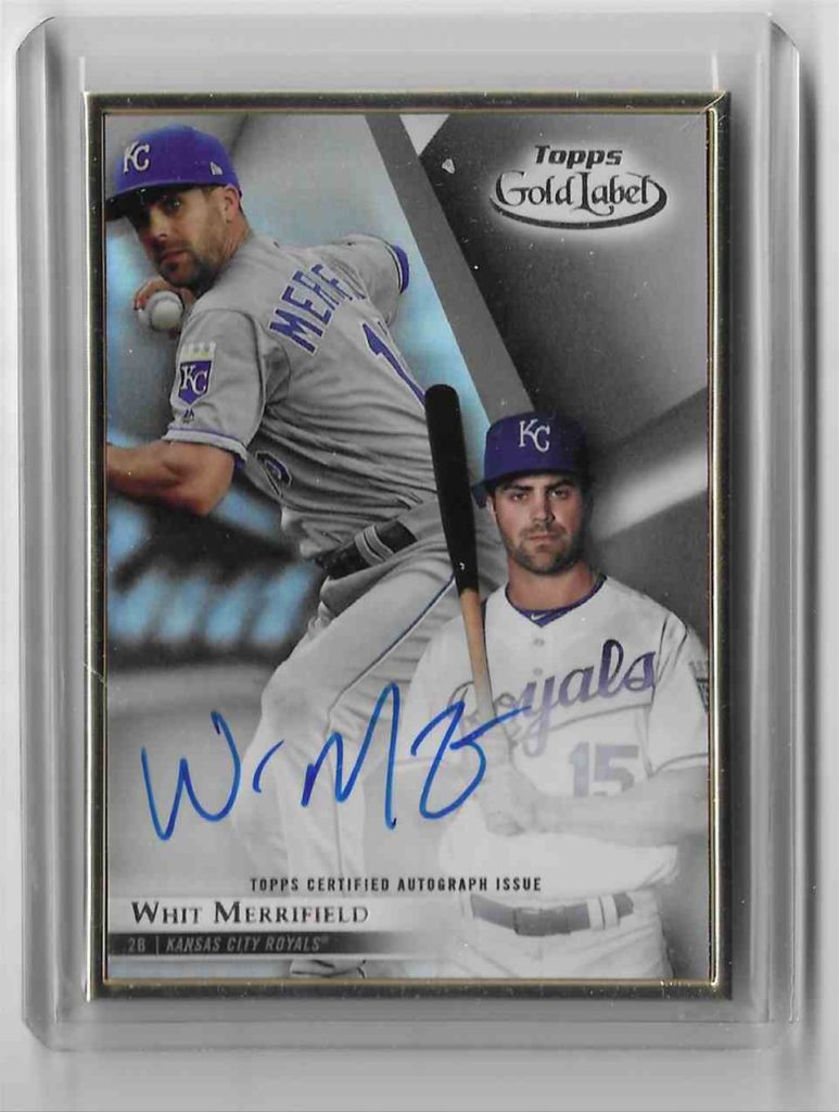 2018 Topps Gold Label Framed Autograph FA-WM Whit Merrifield